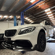 Brabus-Style Carbon Fibre Front Lip — W205 / S205 C63 & C63 S