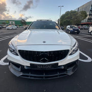 Brabus-Style Carbon Fibre Front Lip — W205 / S205 C63 & C63 S
